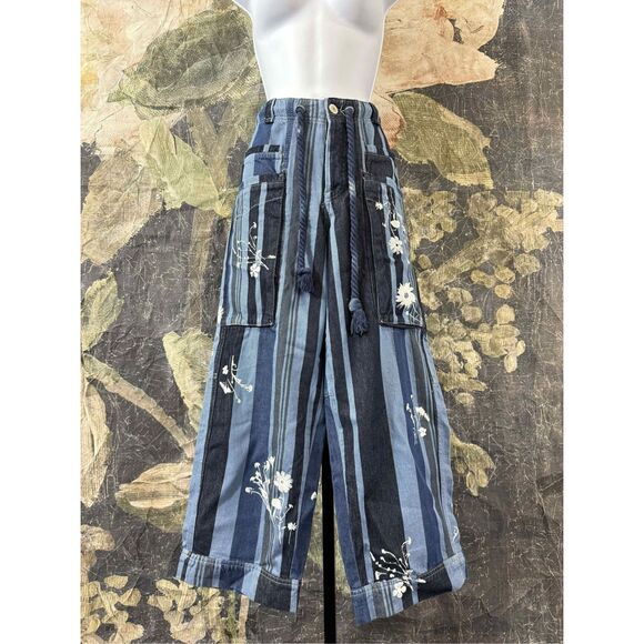 New Free People We The Free Cove Crop Pull-On Jeans Size XS - Picture 6 of 10